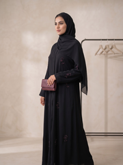 The Black Orchid Abaya