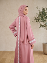 Rose Blush Pleated Abaya