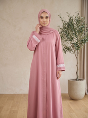 Rose Blush Pleated Abaya
