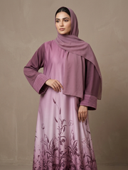Mauve Blossom Abaya