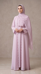 Petal Lilac Abaya