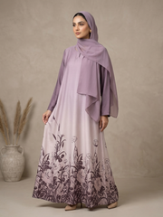 Sahar Blush Ombre Abaya