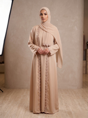 Petal Beige Abaya