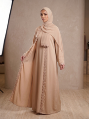 Petal Beige Abaya