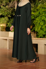 Minal Green Abaya