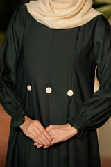Minal Green Abaya