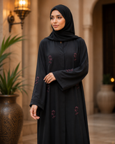 The Black Orchid Abaya