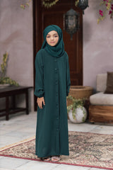 Kids Fancy Button Green