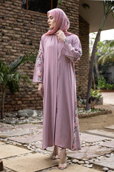 Blush Pink Abaya (Nidah Fabric)