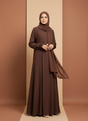Minal Brown Abaya