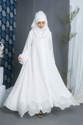 White Celestial Abaya