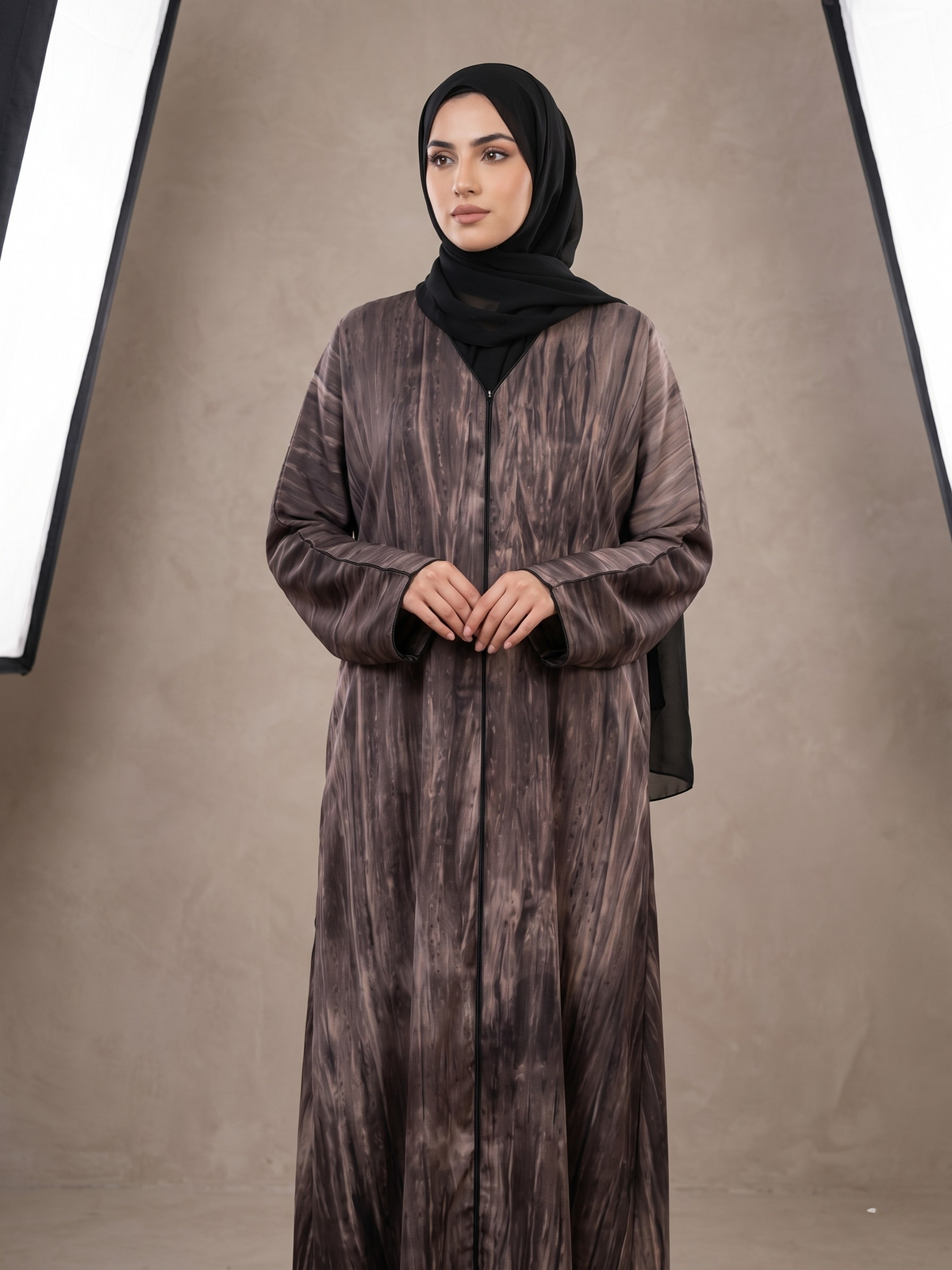 Ash Marble Abaya