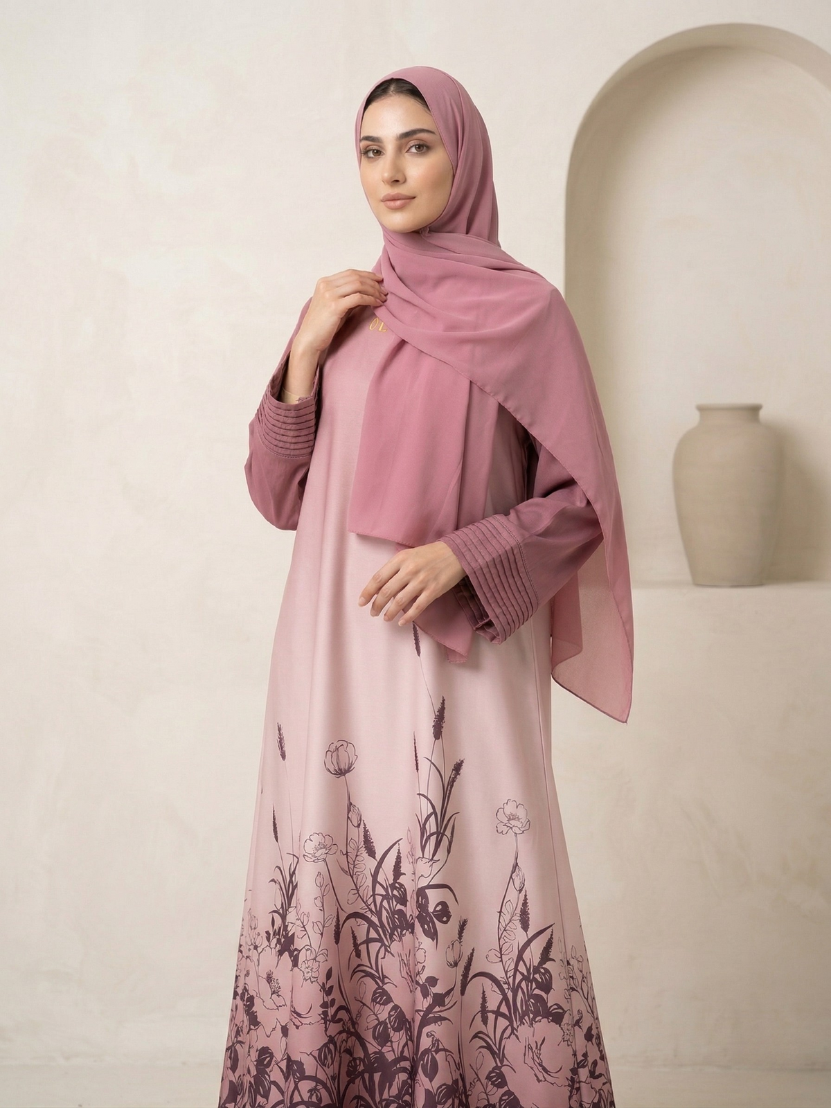 Rose Whisper Abaya