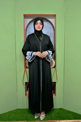 Blue Petal Noir Abaya