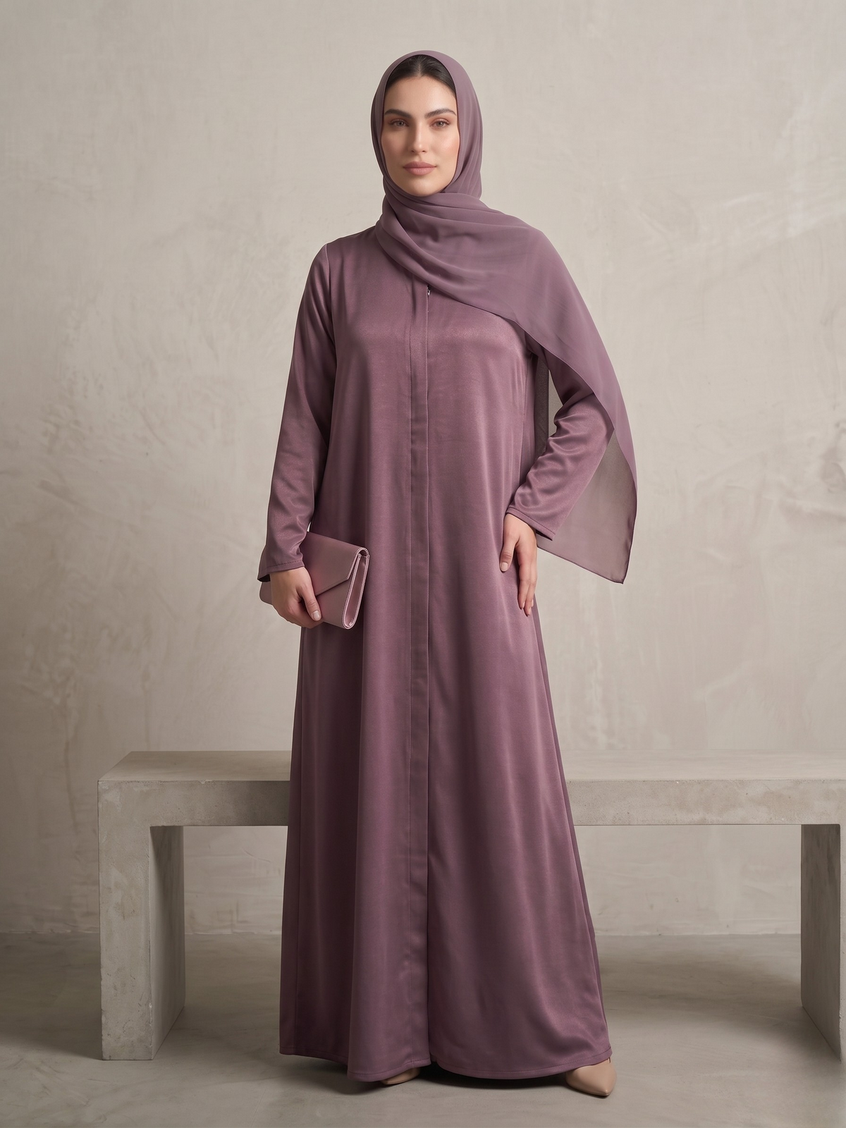 Mauve Grace Abaya