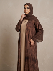 The Cocoa Marble Abaya