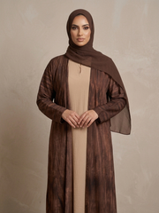 The Cocoa Marble Abaya