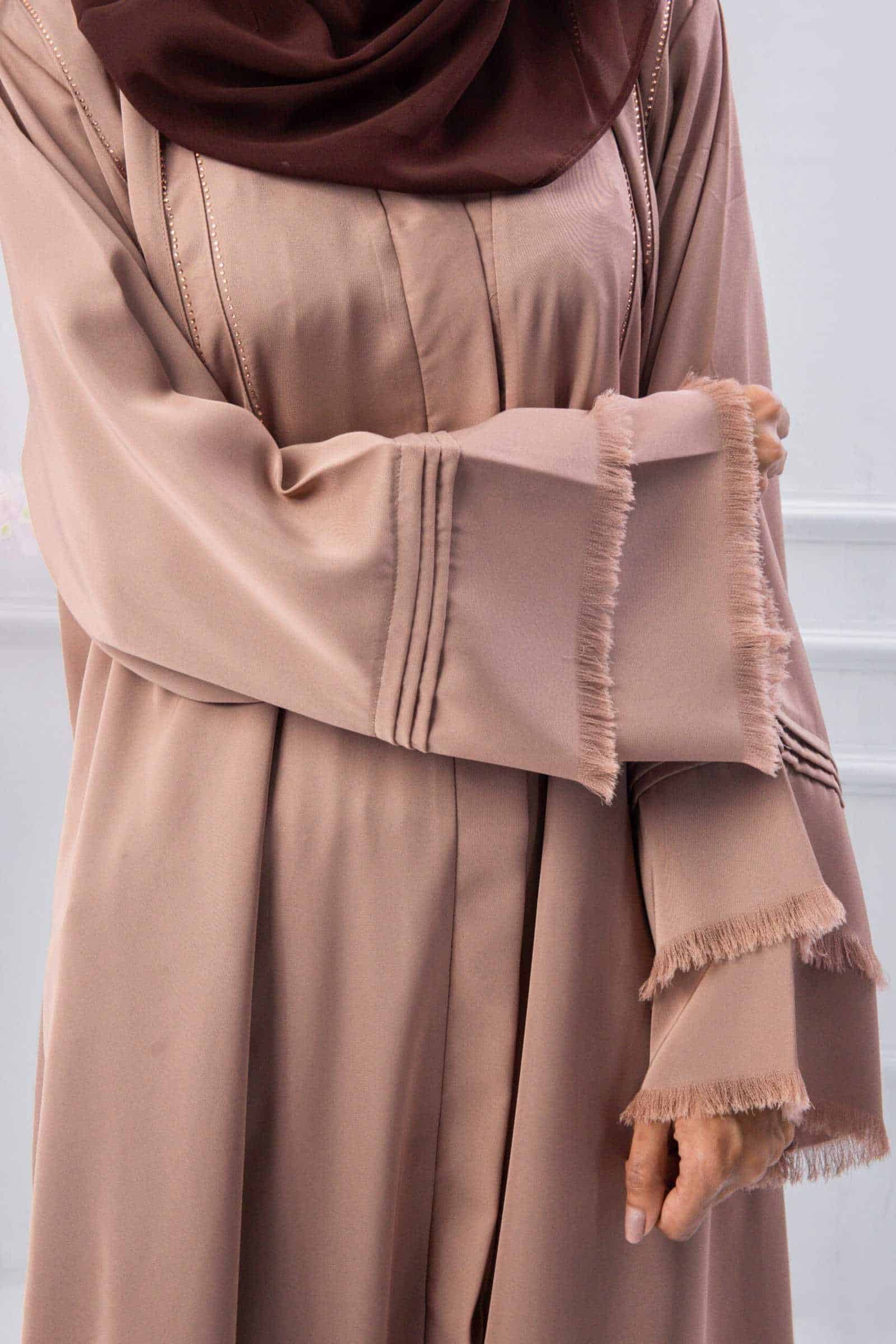 A cropped pose hijabi model