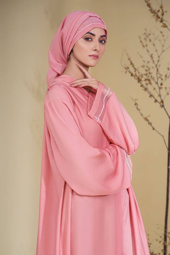 Celestial Pink Abaya