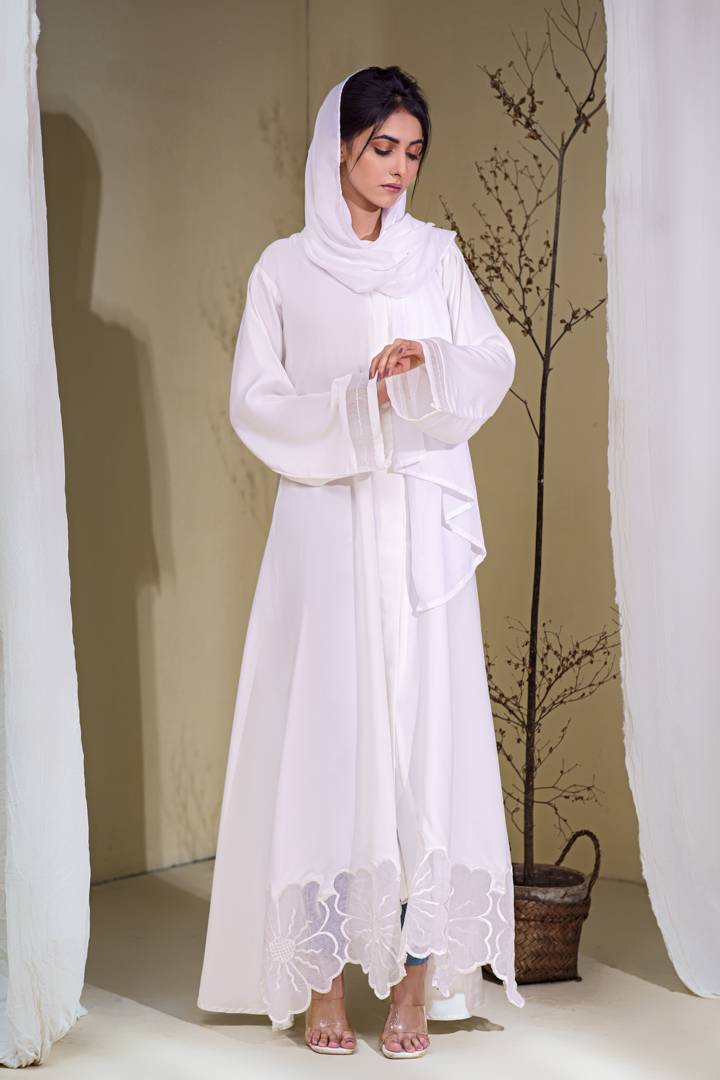 White Celestial Abaya