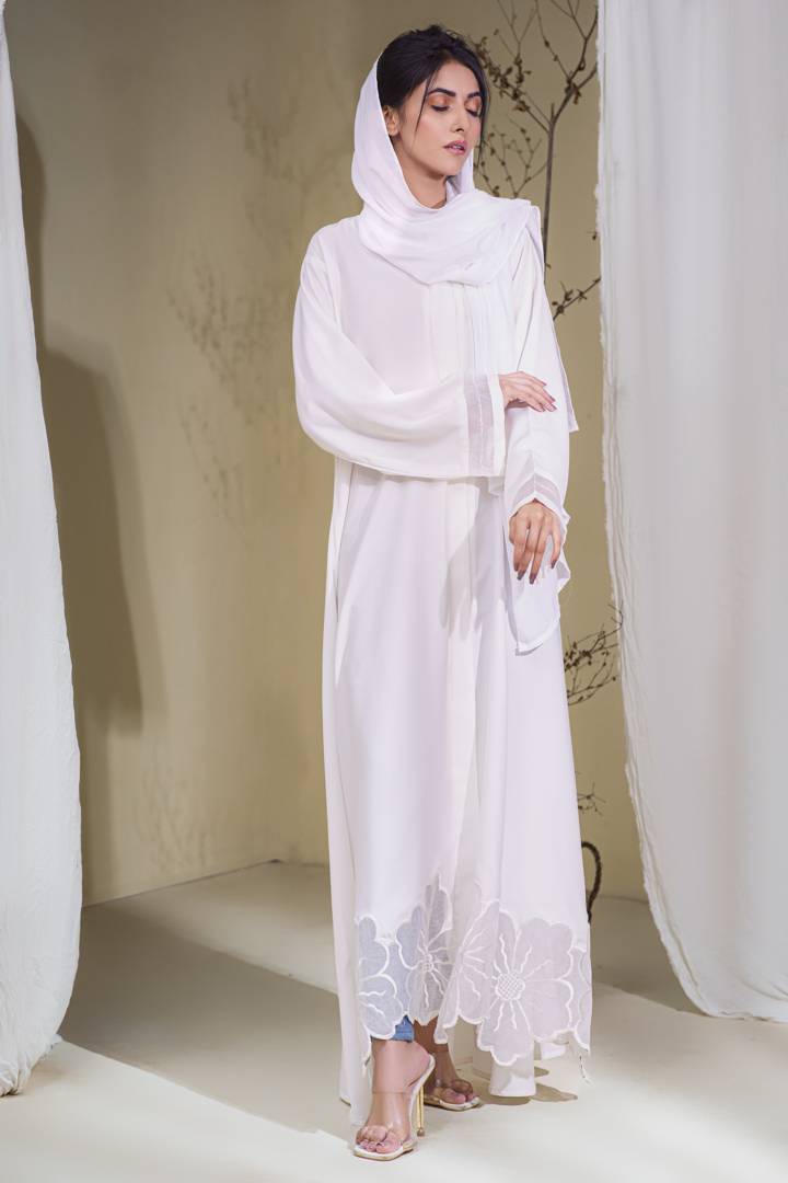White Celestial Abaya