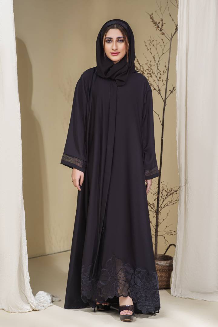 Black Celestial Abaya