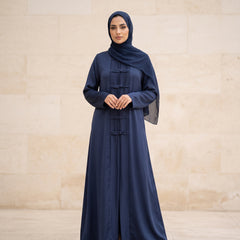 Elegant Blue Abaya