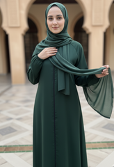 Enchanted Green Abaya