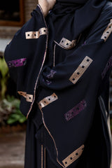 Multi Color Stones Abaya