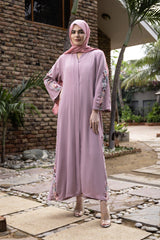 Blush Pink Abaya (Nidah Fabric)