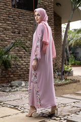 Blush Pink Abaya (Nidah Fabric)