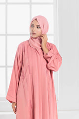 model with an elegant pose styling her hijaab