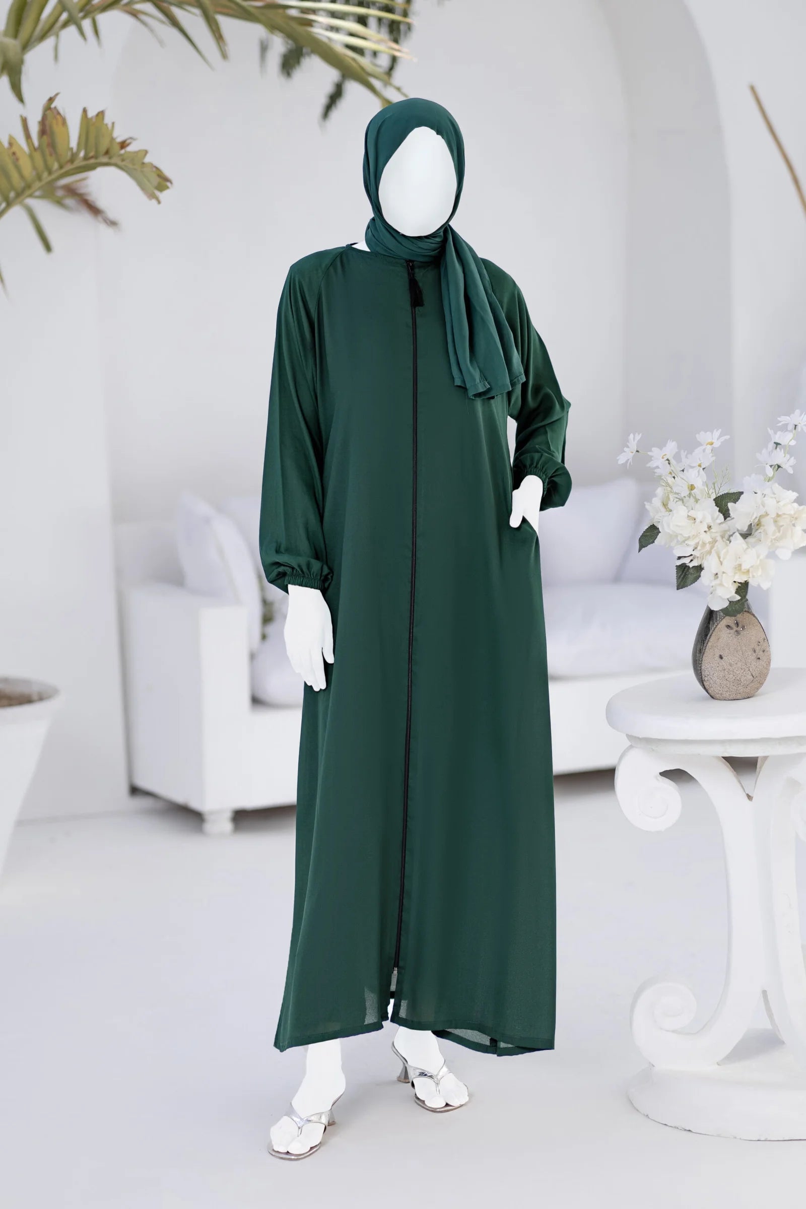 Enchanted Green Abaya