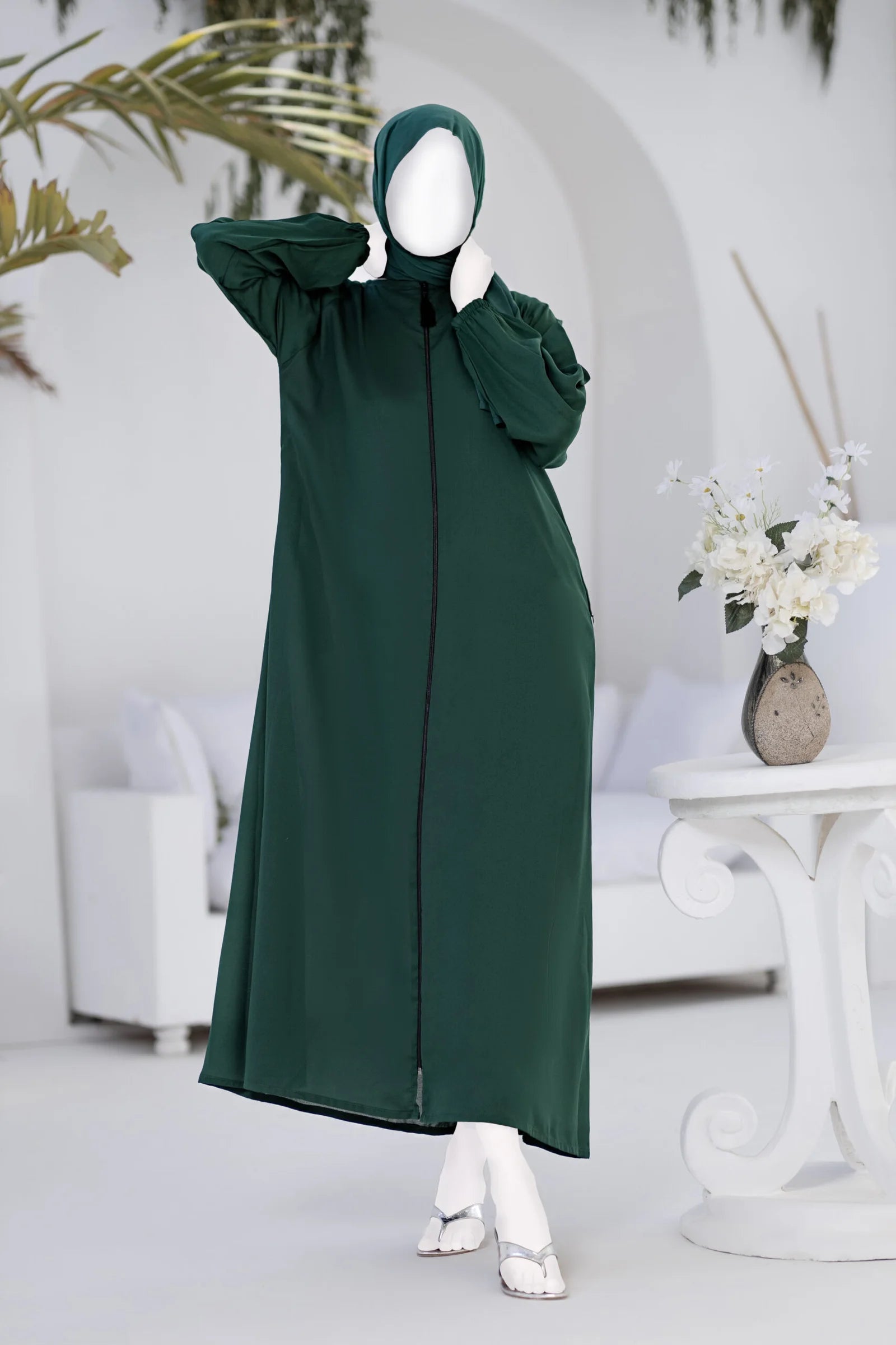Enchanted Green Abaya