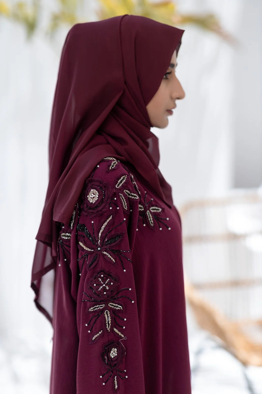 Floral Majesty Abaya
