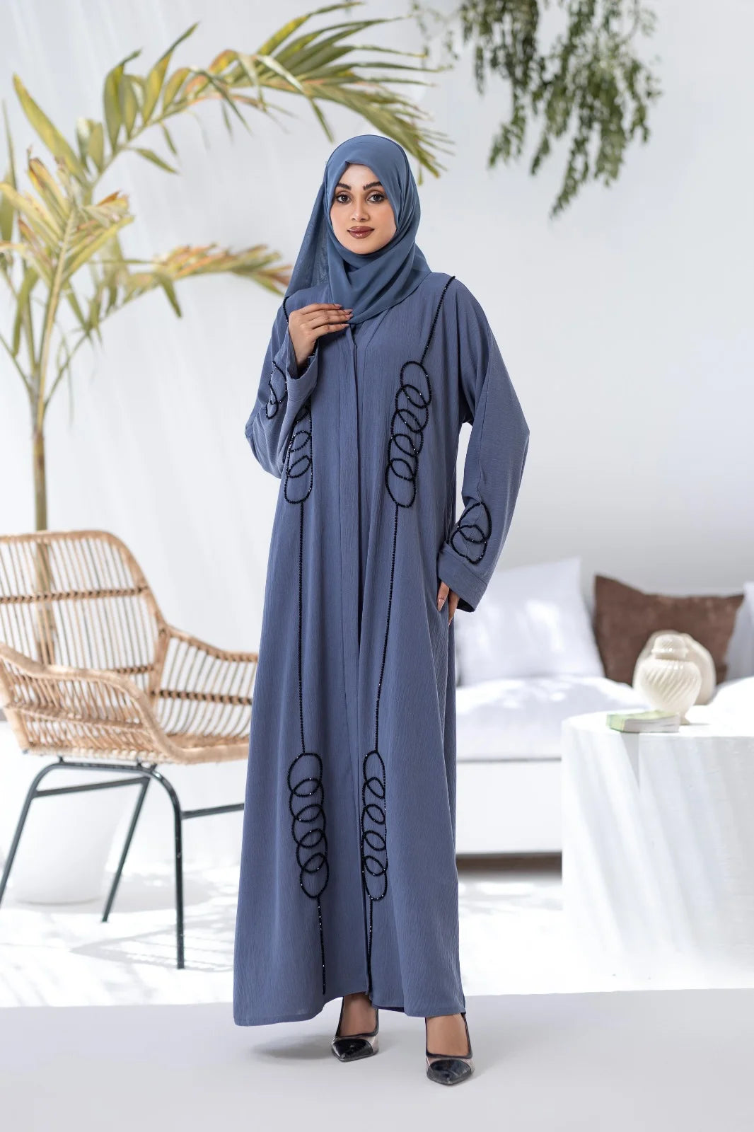 Sapphire Elegance Abaya