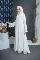 White Celestial Abaya